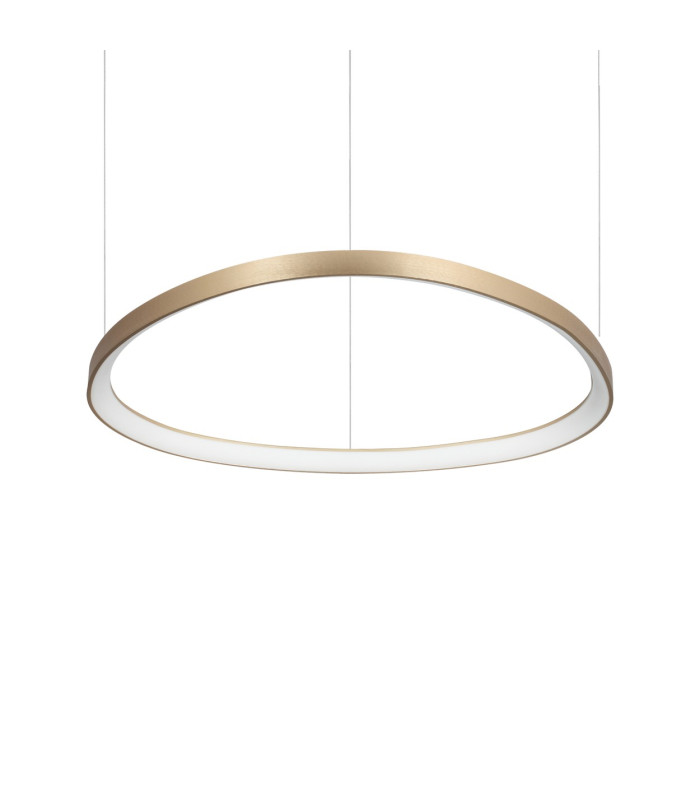Gemini Integrated LED Pendant Ceiling Light Brass 6600lm 4000K-1