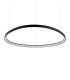 Gemini Integrated LED Pendant Ceiling Light Black 9100lm 4000K-1