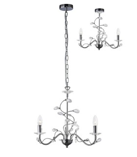 Ceiling Pendant (SHADE SOLD SEPARATELY) 3 Light Polished Chrome, Crystal - 1