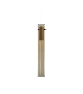 Flam Slim Pendant Ceiling Light Amber 1x LED 900lm 3000K-1