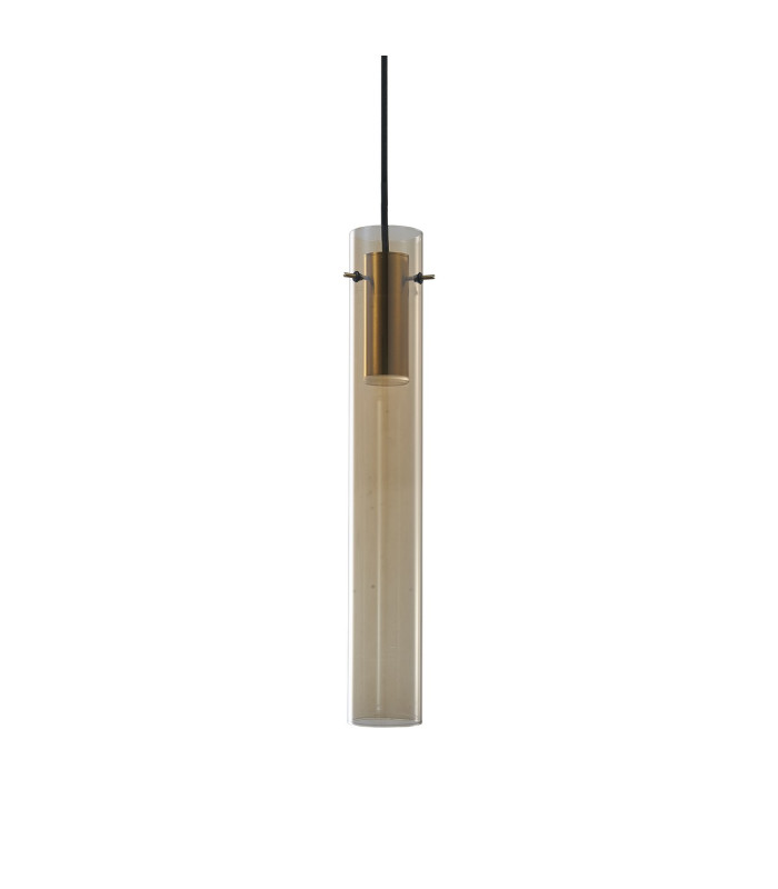 Flam Slim Pendant Ceiling Light Amber 1x LED 900lm 3000K-1