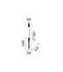Flam Slim Pendant Ceiling Light Amber 1x LED 900lm 3000K-2