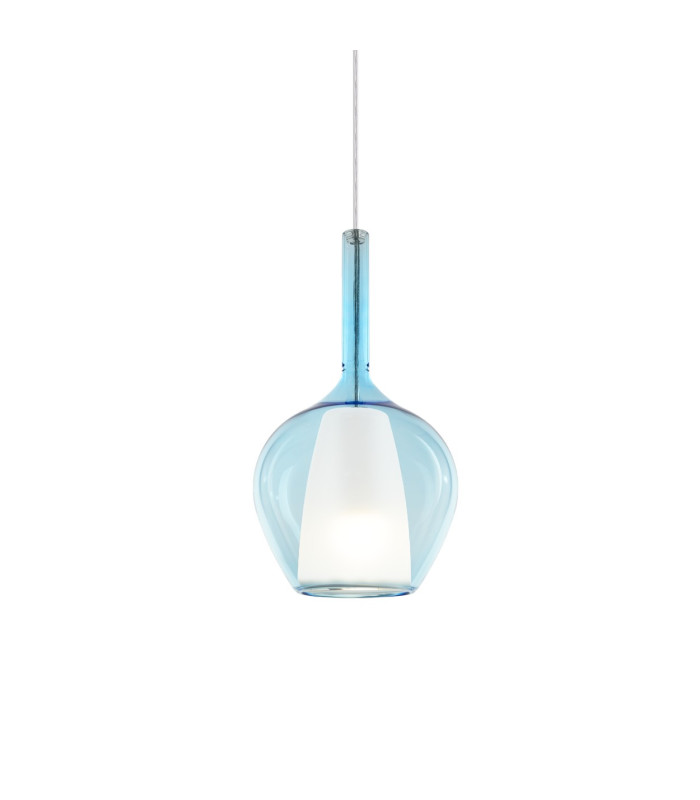 Kalique 18cm Dome Pendant Ceiling Light Sky Blue 1x E27-1