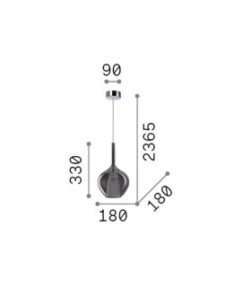 Kalique 18cm Dome Pendant Ceiling Light Sky Blue 1x E27-2