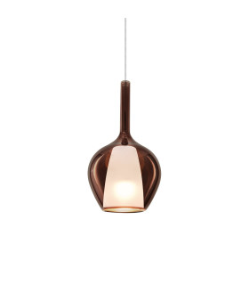 Kalique 18cm Dome Pendant Ceiling Light Copper 1x E27-1