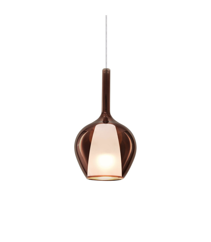 Kalique 18cm Dome Pendant Ceiling Light Copper 1x E27-1