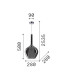 Kalique 28cm Dome Pendant Ceiling Light Smoke 1x E27-2
