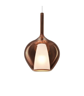 Kalique 28cm Dome Pendant Ceiling Light Copper 1x E27-1