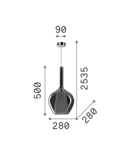 Kalique 28cm Dome Pendant Ceiling Light Copper 1x E27-2