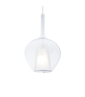 Kalique 28cm Dome Pendant Ceiling Light Transparent 1x E27-1