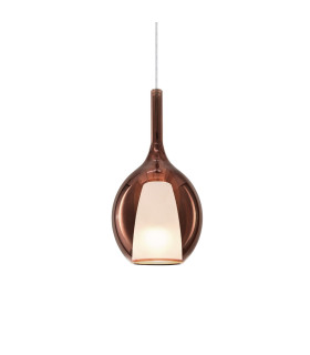 Kalique 18cm Globe Dome Pendant Ceiling Light Copper 1x E27-1
