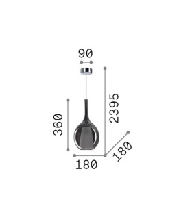 Kalique 18cm Globe Dome Pendant Ceiling Light Copper 1x E27-2