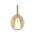 Kalique 28cm Globe Dome Pendant Ceiling Light Amber 1x E27-1