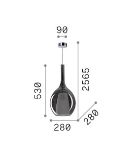 Kalique 28cm Globe Dome Pendant Ceiling Light Copper 1x E27-2