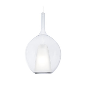 Kalique 28cm Globe Dome Pendant Ceiling Light Transparent 1x E27-1