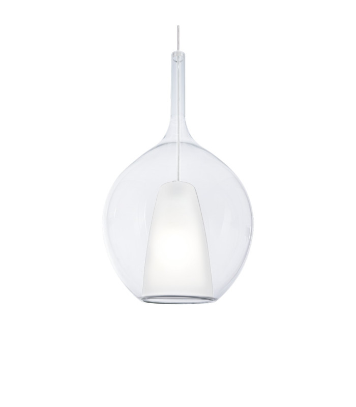 Kalique 28cm Globe Dome Pendant Ceiling Light Transparent 1x E27-1