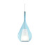 Kalique 18cm Teardrop Dome Pendant Ceiling Light Sky Blue 1x E27-1