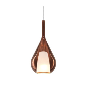 Kalique 18cm Teardrop Dome Pendant Ceiling Light Copper 1x E27-1
