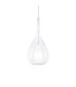 Kalique 18cm Teardrop Dome Pendant Ceiling Light Transparent 1x E27-1
