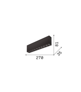 Lika Surface Mounted Downlight Black 1x LED 2450lm 3000K-2