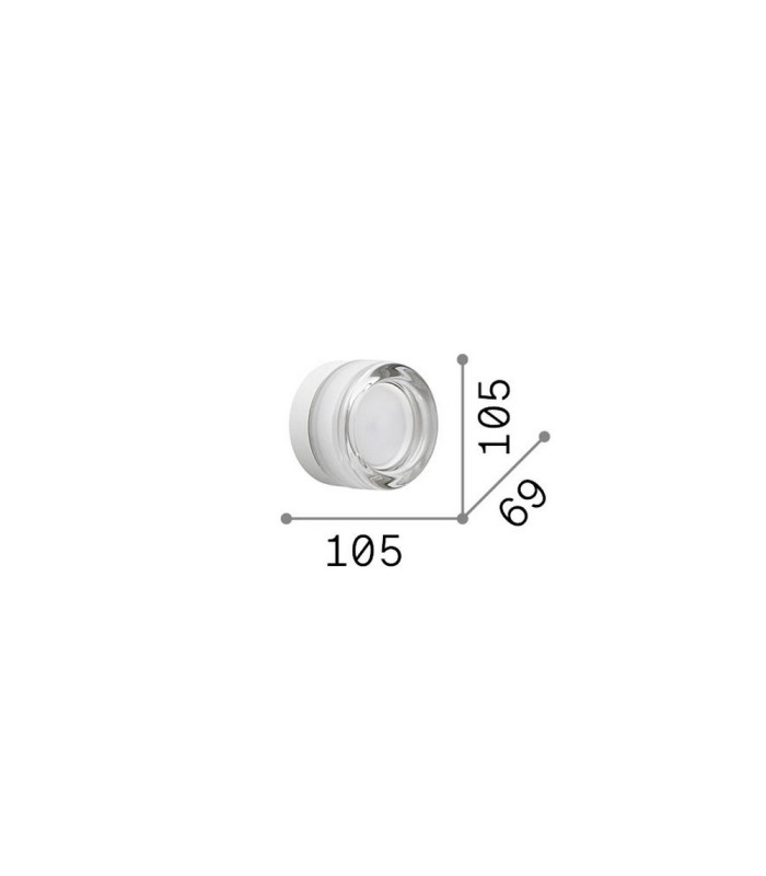 Lolly Bathroom Wall Lamp Amber 1x GX53 IP44-2