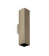 Look 30cm Square Up & Down Wall Lamp Burnished Brass 2x GU10-1