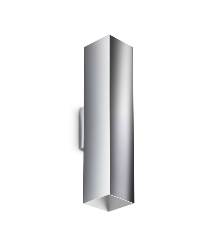 Look 30cm Square Up & Down Wall Lamp Chrome 2x GU10-1