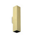 Look 30cm Square Up & Down Wall Lamp Brass 2x GU10-1