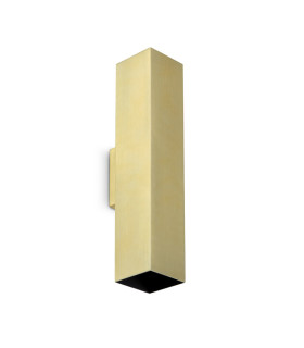 Look 30cm Square Up & Down Wall Lamp Brass 2x GU10-1