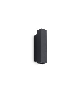 Look 15cm Square Up & Down Wall Lamp Black 2x LED 900lm 3000K-1