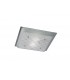 Flush Ceiling Square 2 Light Medium Polished Chrome, Glass - 1
