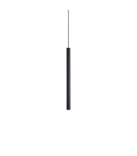 Look 25cm Slim Pendant Ceiling Light Black 1x LED 220lm 3000K-1