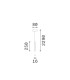 Look 25cm Slim Pendant Ceiling Light Brass 1x LED 220lm 3000K-2