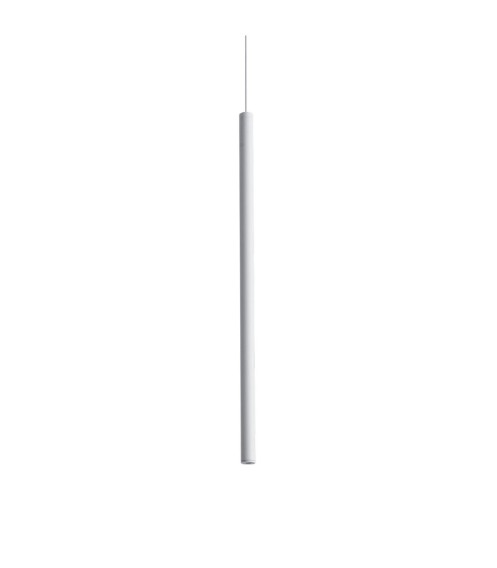 Look 40cm Slim Pendant Ceiling Light White 1x LED 220lm 3000K-1
