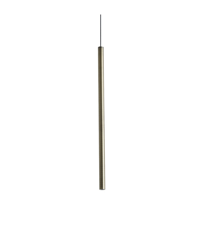 Look 40cm Slim Pendant Ceiling Light Brass 1x LED 220lm 3000K-1