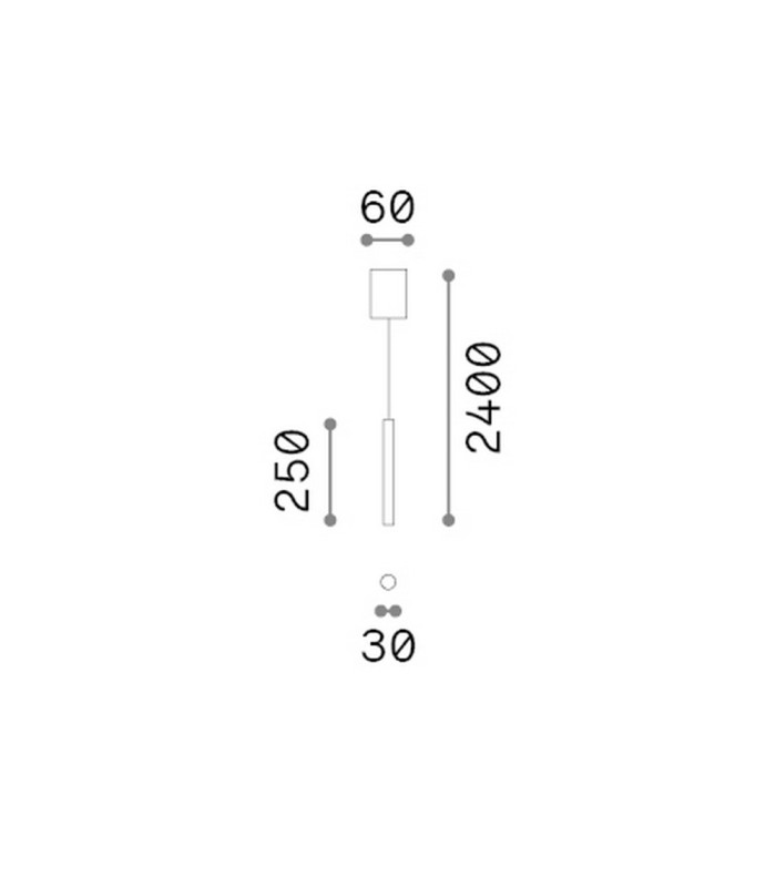 Look 25cm Slim Pendant Ceiling Light White 1x LED 1000lm 3000K-2