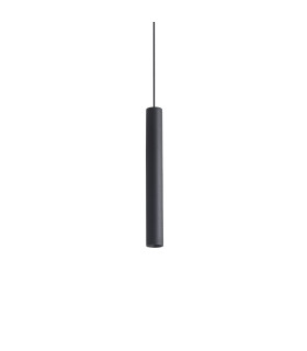 Look 25cm Slim Pendant Ceiling Light Black 1x LED 1000lm 3000K-1