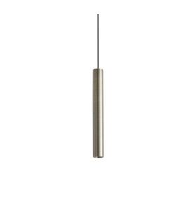 Look 25cm Slim Pendant Ceiling Light Brass 1x LED 1000lm 3000K-1