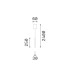 Look 25cm Slim Pendant Ceiling Light Brass 1x LED 1000lm 3000K-2