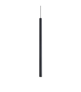 Look 70cm Slim Pendant Ceiling Light Black 1x LED 1000lm 3000K-1
