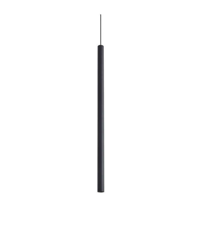 Look 70cm Slim Pendant Ceiling Light Black 1x LED 1000lm 3000K-1