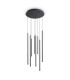 Look Cluster Pendant Ceiling Light Black 8x LED 1550lm 3000K-1