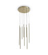 Look Cluster Pendant Ceiling Light Brass 8x LED 1550lm 3000K-1