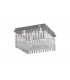Flush Ceiling 6 Light Polished Chrome, Glass - 1