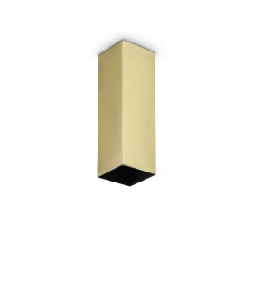Look 20cm Square Surface Mounted Downlight Brass 1x GU10-1