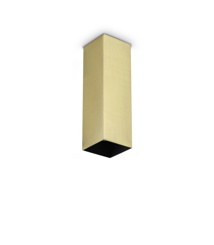 Look 20cm Square Surface Mounted Downlight Brass 1x GU10-1