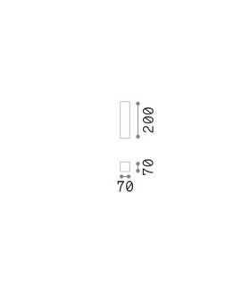 Look 20cm Square Surface Mounted Downlight Plaster 1x GU10-2