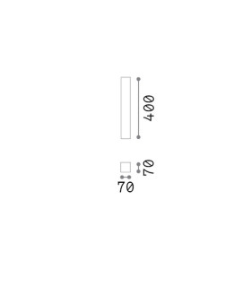 Look 40cm Square Surface Mounted Downlight Plaster 1x GU10-2