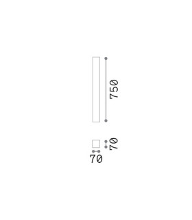 Look 75cm Square Surface Mounted Downlight Plaster 1x GU10-2
