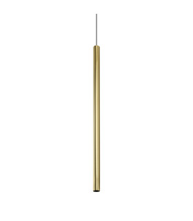 Look 100cm Super Slim Pendant Ceiling Light Brass 1x GU10-1